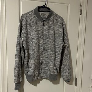 GAP Heather Gray Bomber Jacket